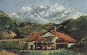 Gustave Courbet House oil